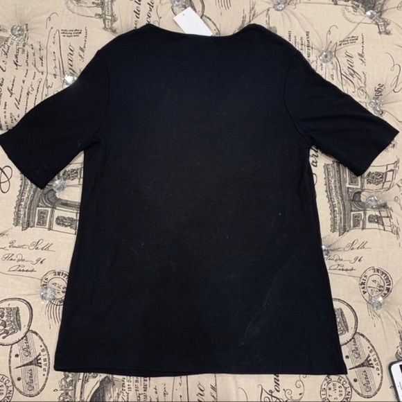 Gibson Clean Ponte V-Neck Tee - Picture 6 of 6